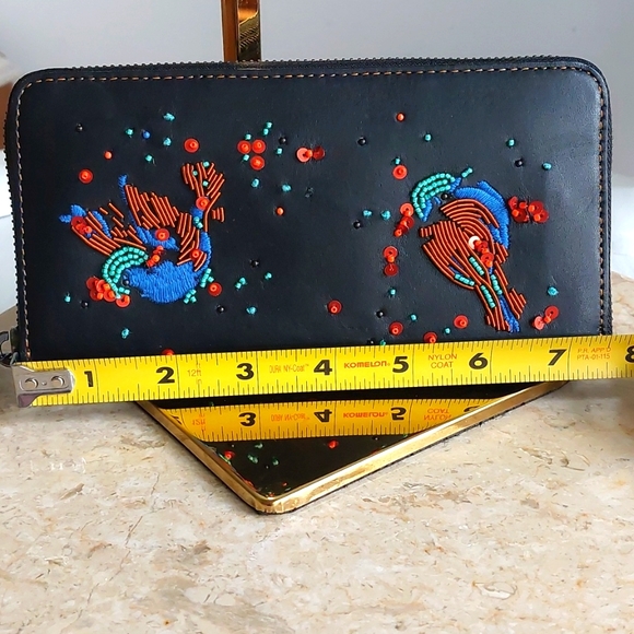 1941 Coach Glovetanned  lined rare leather  wallet NWT  wristlet Meadowlark - Picture 13 of 16